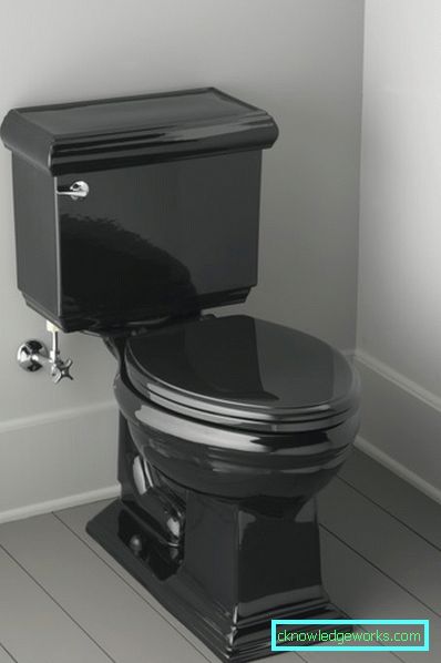Fekete WC-tálak: modern design trendek Fekete WC: aktuális tervezési trendek