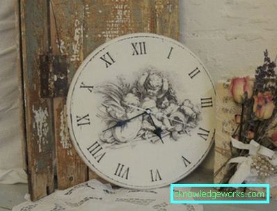 117-Decoupage óra a konyhába - 100 fénykép