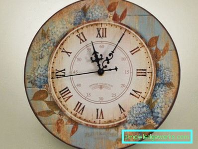 117-Decoupage óra a konyhába - 100 fénykép