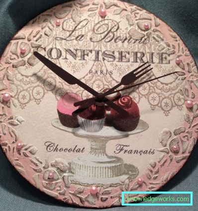 117-Decoupage óra a konyhába - 100 fénykép