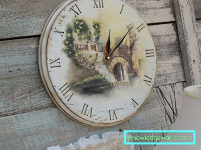 117-Decoupage óra a konyhába - 100 fénykép