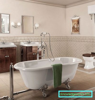 Klasszikus stílusú fürdőszoba - 67 fotó megoldás egyetlen formátum szellemében