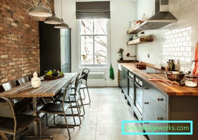 61 loft stílusú konyha (fotó)
