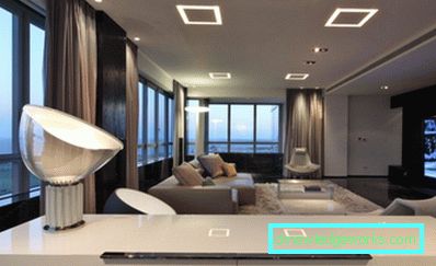 Nappali a High Tech stílusában - 78 fotó az új divatos belső térről 2017