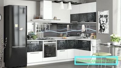 Konyha szett - 75 fotó a belső bútorok gyönyörű bútorainak modelljeiről