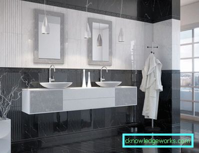 Fekete fürdőszoba - elegáns és hangulatos design (75 kép)