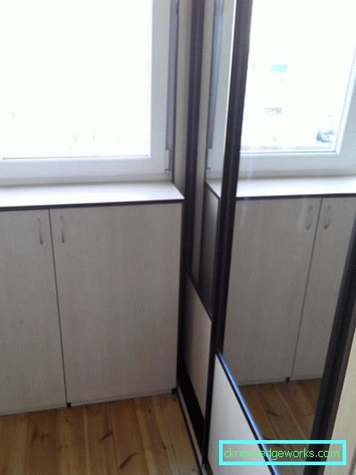 Szekrény az erkélyen - 70 fotó csodálatos design lehetőségekről.