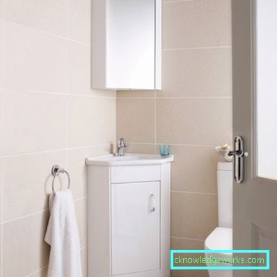 A fürdőszobában sarok mosogató - 95 fotó gyönyörű design ötletekből