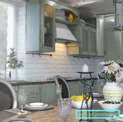 Provence Kitchen - TOP 100 fénykép, hogyan lehet létrehozni egy modern designt 2017-ben