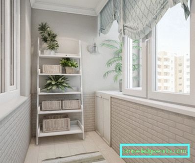 Polcok az erkélyen - 80 fotó a legjobb design lehetőségekről