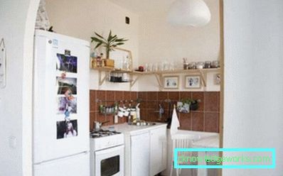 Belsőépítészeti ív a gipszkarton a konyha fotó