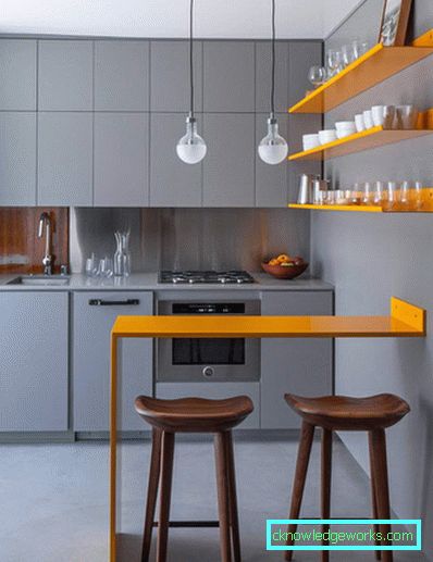 Konyha design bár számlálóval Konyha kialakítása bárral
