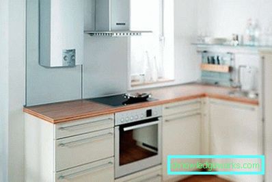 Konyha design gázkazánnal