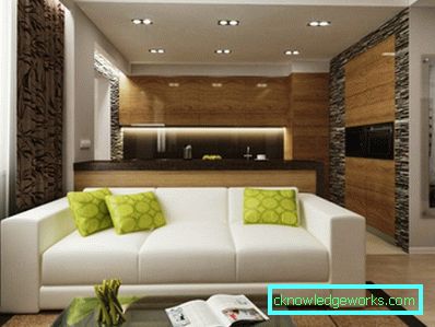 Egyszobás apartmantervezés - 150 fotó a modern belsőépítészeti ötletekről