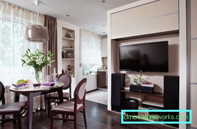Egyszobás apartmantervezés - 150 fotó a modern belsőépítészeti ötletekről