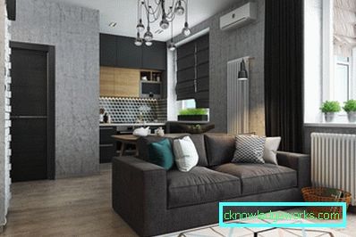 Egyszobás apartmantervezés - 150 fotó a modern belsőépítészeti ötletekről