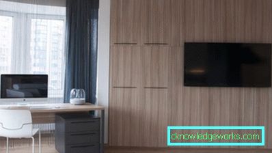 Egyszobás apartmantervezés - 150 fotó a modern belsőépítészeti ötletekről