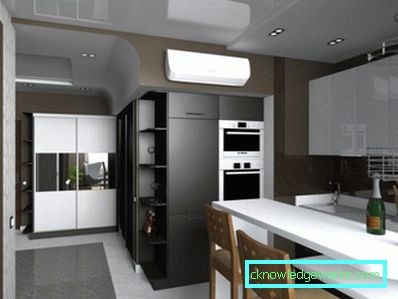 Egyszobás apartmantervezés - 150 fotó a modern belsőépítészeti ötletekről
