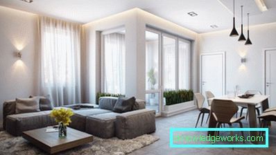 Egyszobás apartmantervezés - 150 fotó a modern belsőépítészeti ötletekről