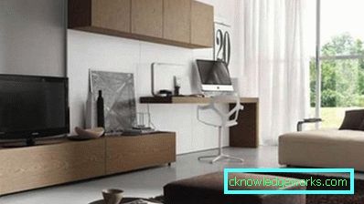 Fali kialakítás TV-vel a nappaliban - fotótervezési ötletek