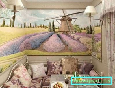 Photowall-papír a konyha belsejében