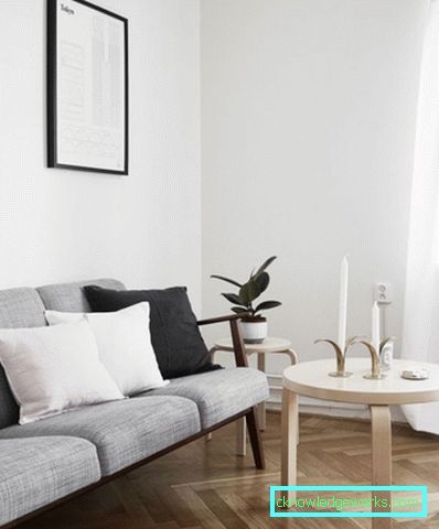 39-nappali minimalista stílusban - fotó