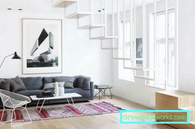 39-nappali minimalista stílusban - fotó