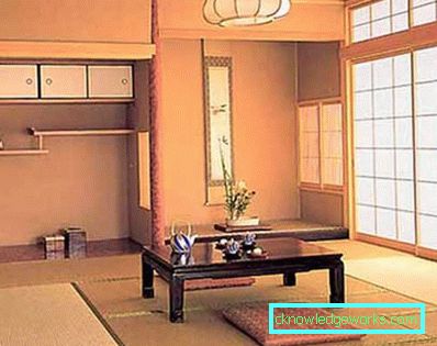 Japán stílusú nappali - 50 fotó a design példákból