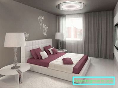 A hálószoba belseje. Fotók a modern stílusban és a designban A hálószoba belseje. Fotók a modern stílusban és a designban