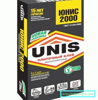 Unis ragasztó csempe: jellemzők és alkalmazási terület