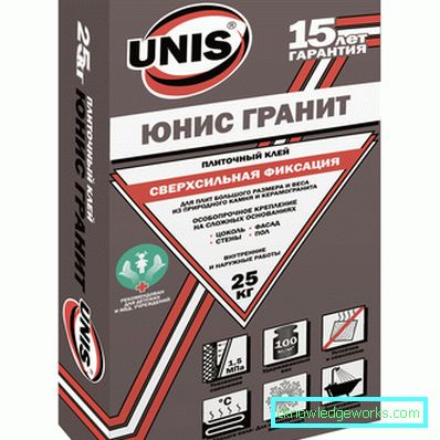 Unis ragasztó csempe: jellemzők és alkalmazási terület