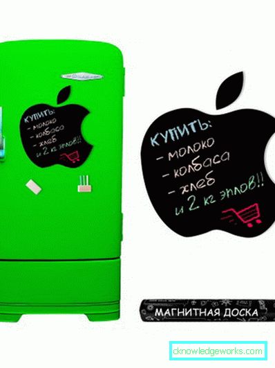 Mágneses tábla a hűtőben Mágneses tábla a hűtőben