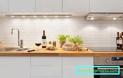 Kis méretű konyhák kis apartmanokban - a belsőépítészet