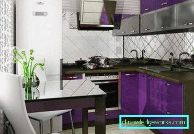 Kis méretű konyhák kis apartmanokban - a belsőépítészet