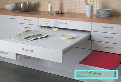 Étkezőasztal egy kis konyha számára Étkezőasztal egy kis konyha számára