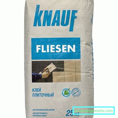 Knauf Fliesen csempe ragasztó: jellemzők és specifikációk