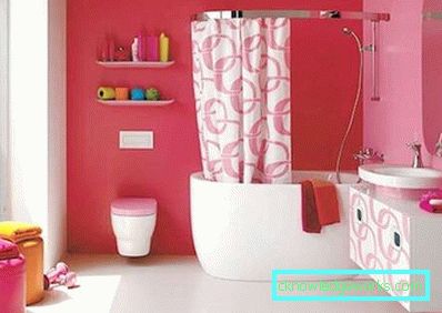 A falak festése a fürdőszobában a csempe helyett