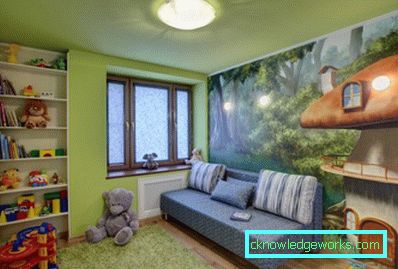 137-mennyezet a gyermekszobában - 120 fotó