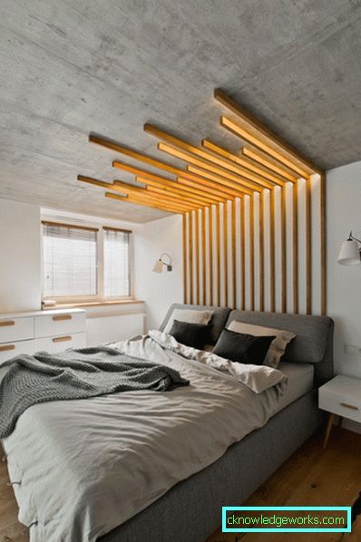 Loft stílusú hálószoba
