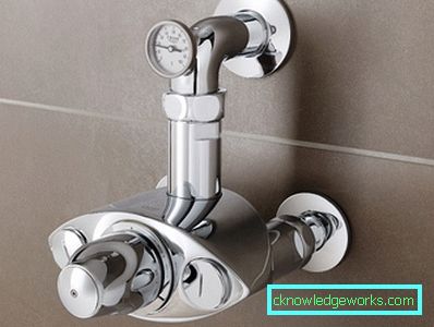 Termosztatikus csapok: variációk, eszköz és csatlakozás Termosztatikus csapok: variációk, eszköz és csatlakozás